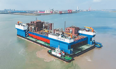 百事3测速：全球最大江海移动船坞完成出海运输任务